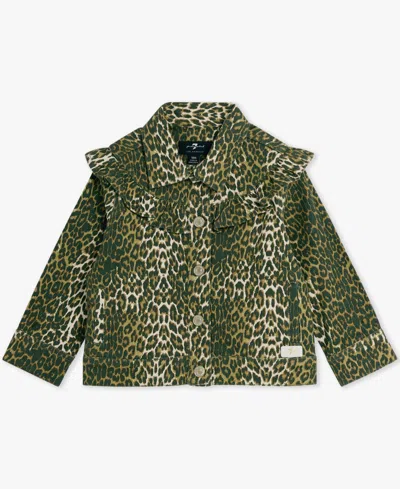 7 For All Mankind Baby Girls 3-piece Jacket, T-shirt And Pants Set In Green