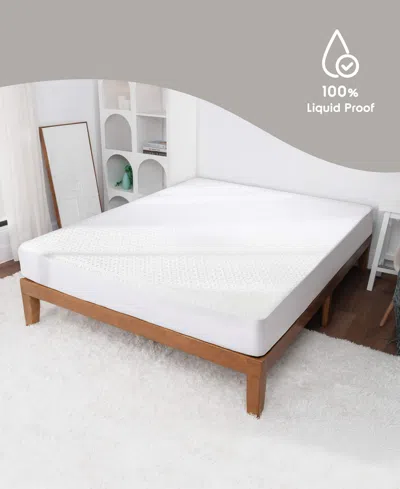 Nestl Copper Hypoallergenic Waterproof Cooling Mattress Protector, Twin Xl In White