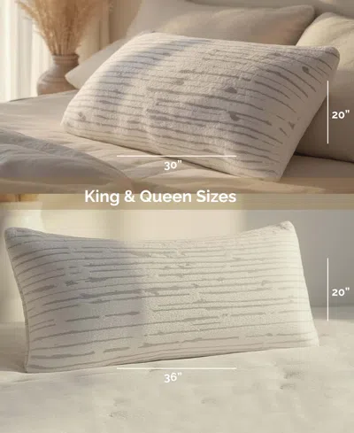 Nestl Adjustable Support Shredded Memory Foam 2-pack Pillow, Standard/queen In White