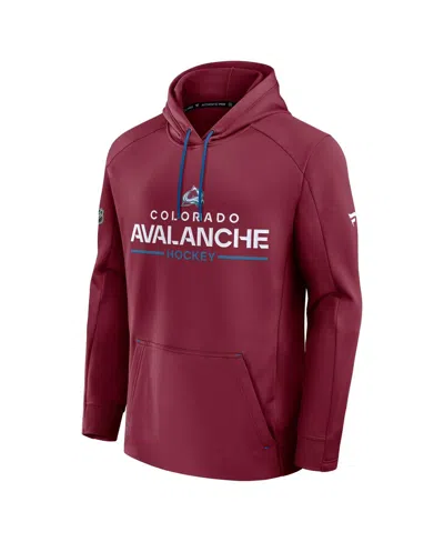 Fanatics Men's Blue Colorado Avalanche Authentic Pro Rink Hoodie In Red