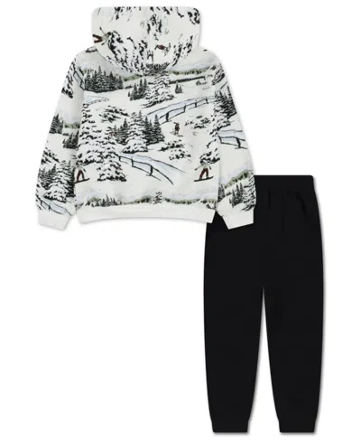 Jordan Boys 4-7 2-piece Printed Hoodie And Jogger Pants Set In Multi