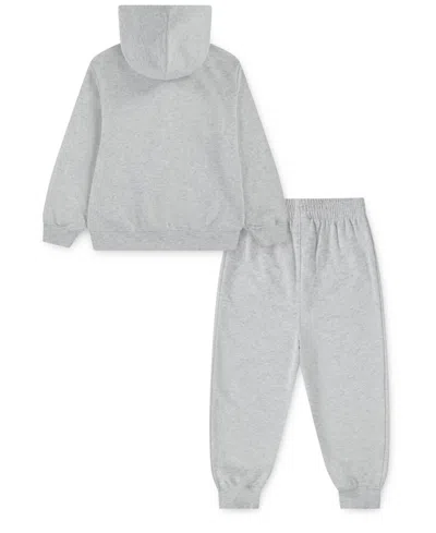 Jordan Boys 4-7 2-piece Graphic Print Hoodie And Jogger Pants Set In Gray