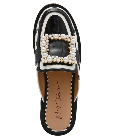 Betsey Johnson Women's Grayce Embellished Buckle Slip-on Loafers In Multi