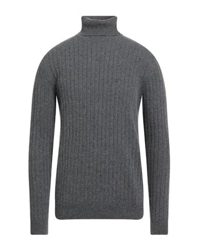 Jeordie's Man Turtleneck Grey Size Xxl Wool In Gray