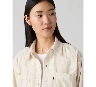 Levi's Women's Iris Long Sleeve Overshirt In White
