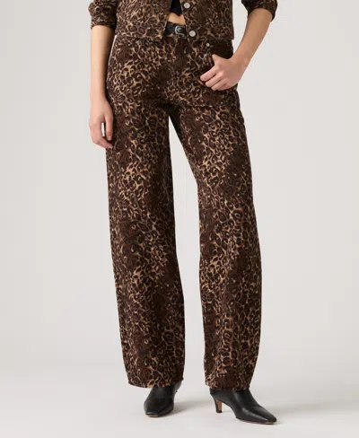 Levi's Twin-set Small Check Mini Skirt In Brown