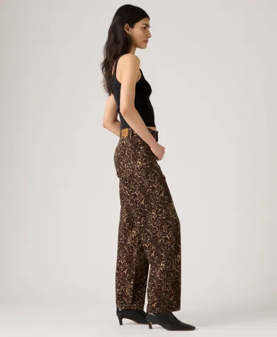 Levi's Twin-set Small Check Mini Skirt In Brown