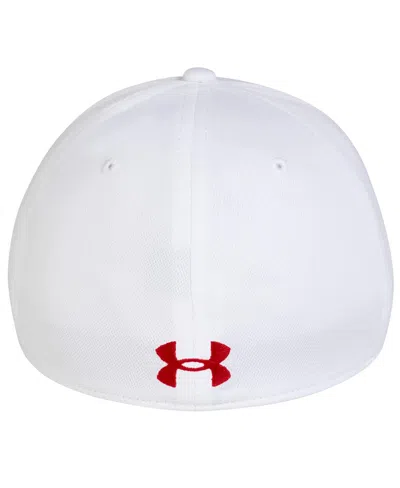 Under Armour Men's White Utah Utes Sideline Blitzing Accent Flex Hat In White