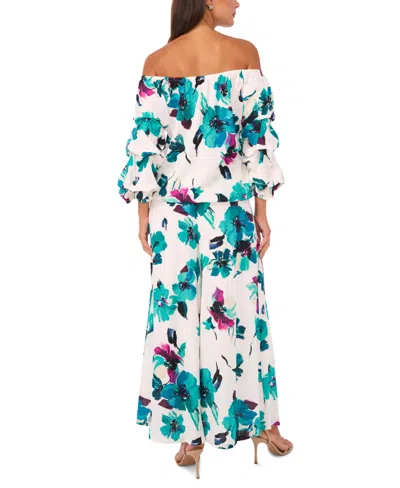 Vince Camuto Women's Off-the-shoulder Neck Tie Top In Green