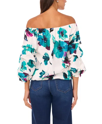 Vince Camuto Women's Off-the-shoulder Neck Tie Top In Green