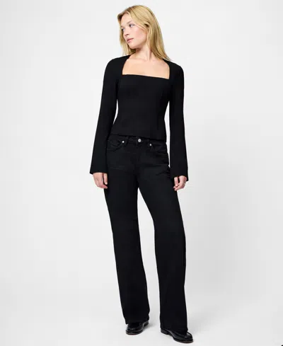 French Connection Women's Cleo Ponte Long-sleeve Top In Black