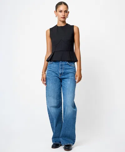 French Connection Women's Cleo Sleeveless Top In Black