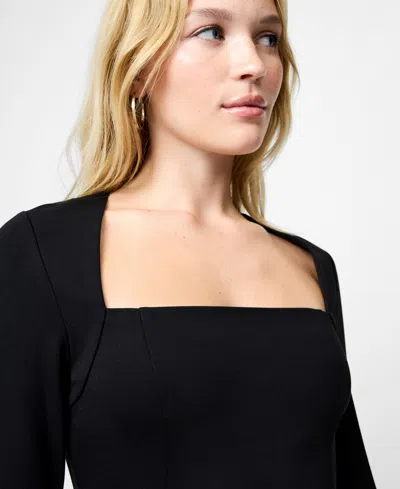 French Connection Women's Cleo Ponte Long-sleeve Top In Black