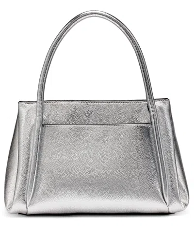Karl Lagerfeld Mercerie Medium Shoulder Handbag In Silver
