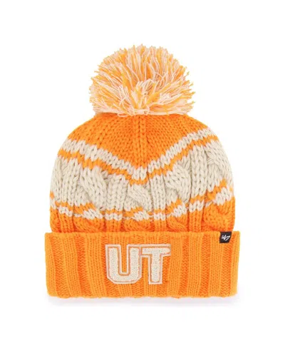 47 Brand Women's Tennessee Orange Tennessee Volunteers Emma Cuffed With Pom Knit Hat In Orange