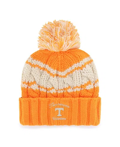 47 Brand Women's Tennessee Orange Tennessee Volunteers Emma Cuffed With Pom Knit Hat In Orange