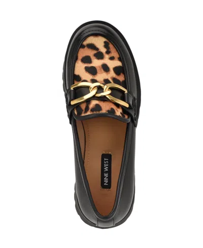 Nine West Women's Gables Chain Bit Lug Loafers In Multi