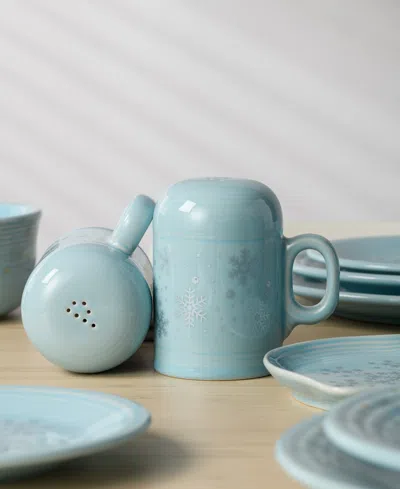 Fiesta Sky Snowflakes Rangetop Large Salt & Pepper Shakers, Exclusively At Macy's In Blue
