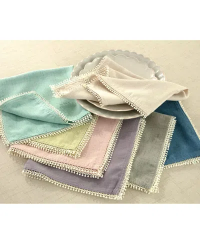 Lenox French Perle 19" X 19" Napkins Set, 4 Piece In Blue