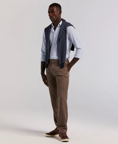 Perry Ellis Portfolio Men's Modern-fit Stretch Solid Resolution Pants In Brown