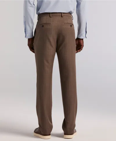 Perry Ellis Portfolio Men's Modern-fit Stretch Solid Resolution Pants In Brown