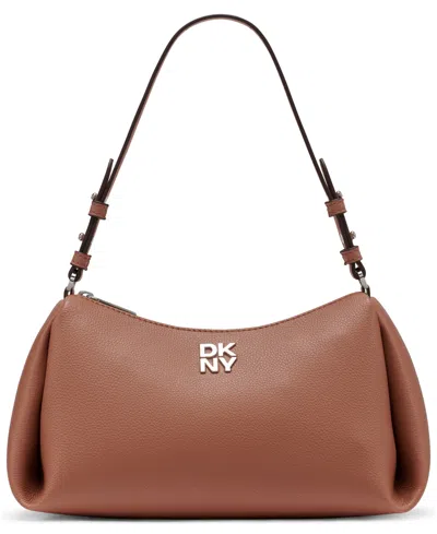 Dkny Remy Top Zip Shoulder Bag In Brown