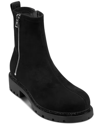 Dkny Roscoe Lug Sole Bootie In Black