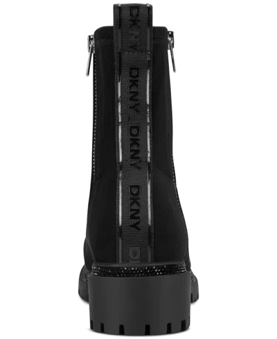 Dkny Roscoe Lug Sole Bootie In Black