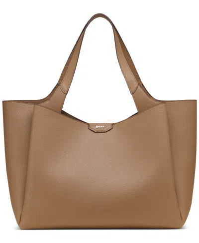 Dkny Willa Top Handle Tote In Brown