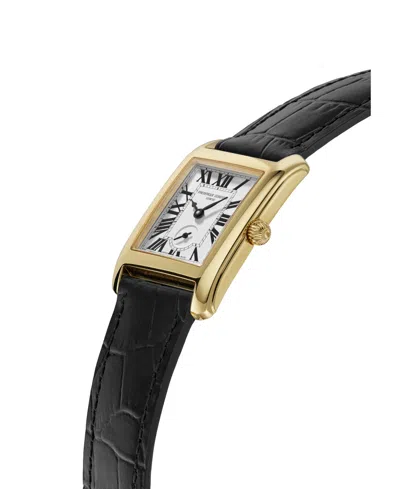 Frederique Constant Carree Small Seconds Watch, 25mm X 36mm In Black
