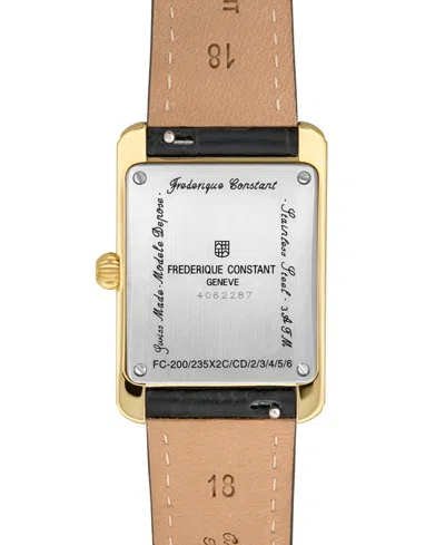 Frederique Constant Carree Small Seconds Watch, 25mm X 36mm In Black