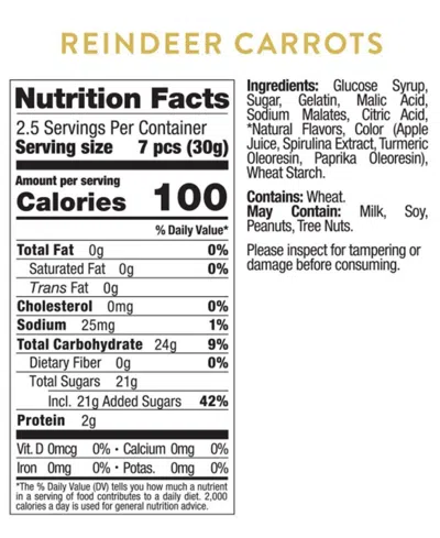 Sugarfina Holiday Reindeer Carrots Candy Kit, 3 Piece In Multi