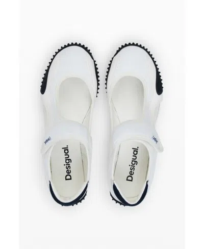Desigual Women's Ballerina Flats In White