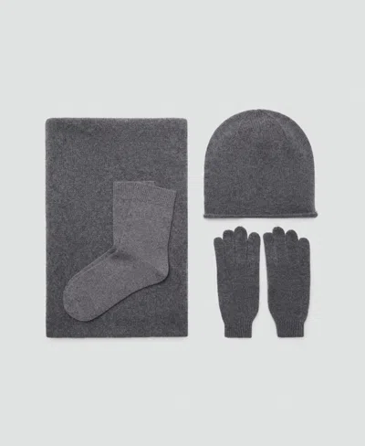 Mango Women's Cashmere Scarf In Gray