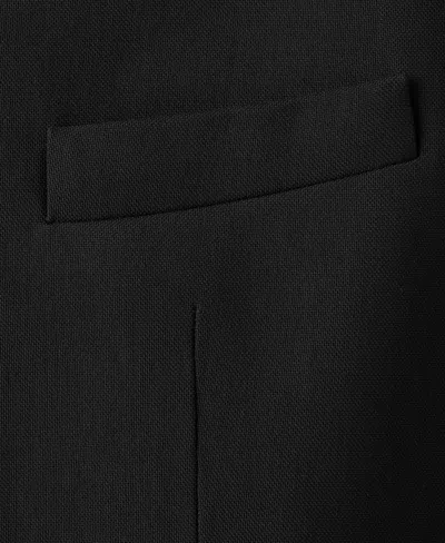 Mango Selection Collarless Blazer In Black