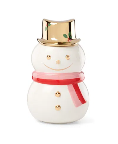 Kate Spade Be Jolly Snowman Cookie Jar In Multi