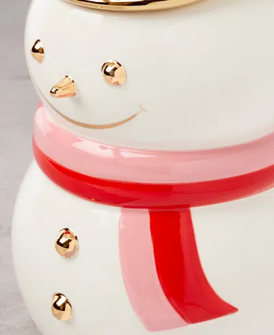 Kate Spade Be Jolly Snowman Cookie Jar In Multi