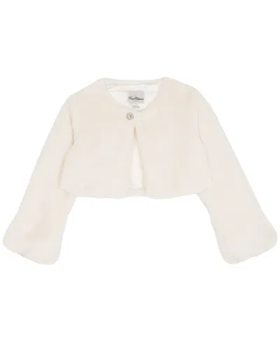 Rare Editions Girls 7-16 Round Neck Rhinestone Cardigan In Multi