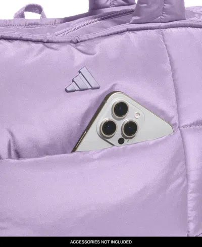 Adidas Originals Women's All Me 3 Quilted Tote In Purple