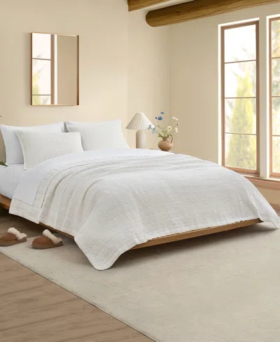 Ugg Campo Exquisite 2-pc. Quilt Set, Twin/twin Xl In White