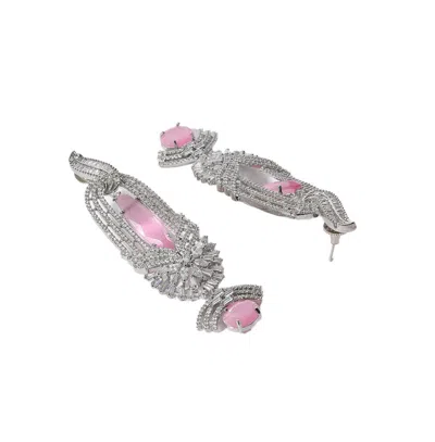 Sohi Bijou-block Drop Earrings In Metallic