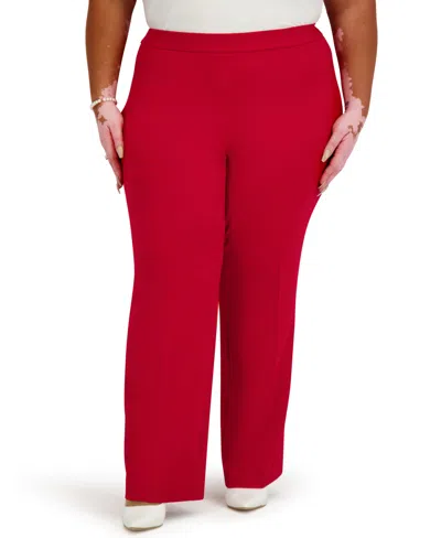Kasper Women's Pull-on Trousers In Red