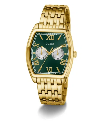 Guess Men's Gold Tone Multi-function Watch, 38mm In Gold