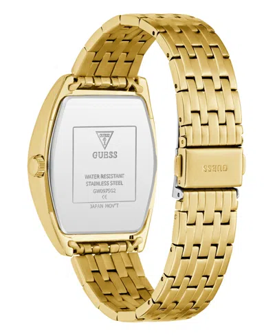 Guess Men's Gold Tone Multi-function Watch, 38mm In Gold
