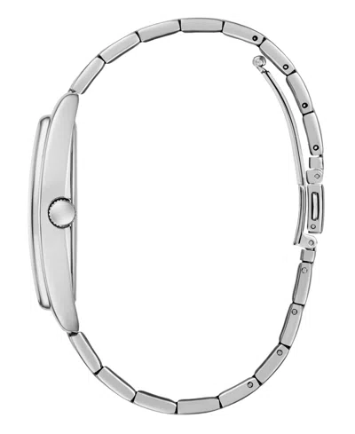 Guess Men's Silver Tone Multi-function Watch, 38mm In Metallic