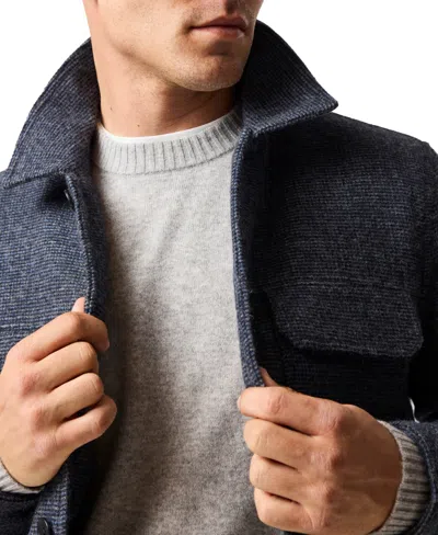 Rodd & Gunn Roys Hill Wool Blend Trucker Jacket In Gray