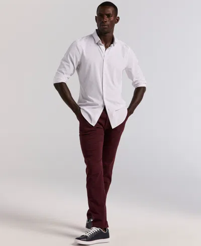 Perry Ellis Men's Long Sleeve Button-down Shirt In White