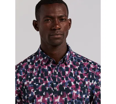 Perry Ellis Men's Long Sleeve Slim Fit Shirt In Multi