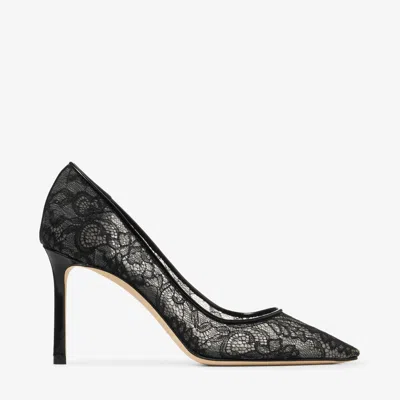Jimmy Choo 85mm Romy Pointed-toe Pumps In Black