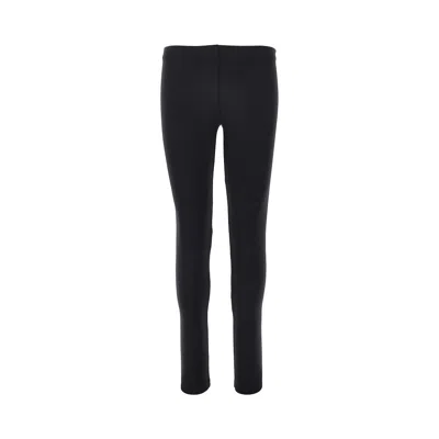 The Row 'woolworth' Scuba Fabric Pants In Black